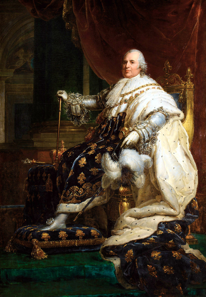 François Gérard, Portret Ludwika XVIII w płaszczu koronacyjnym