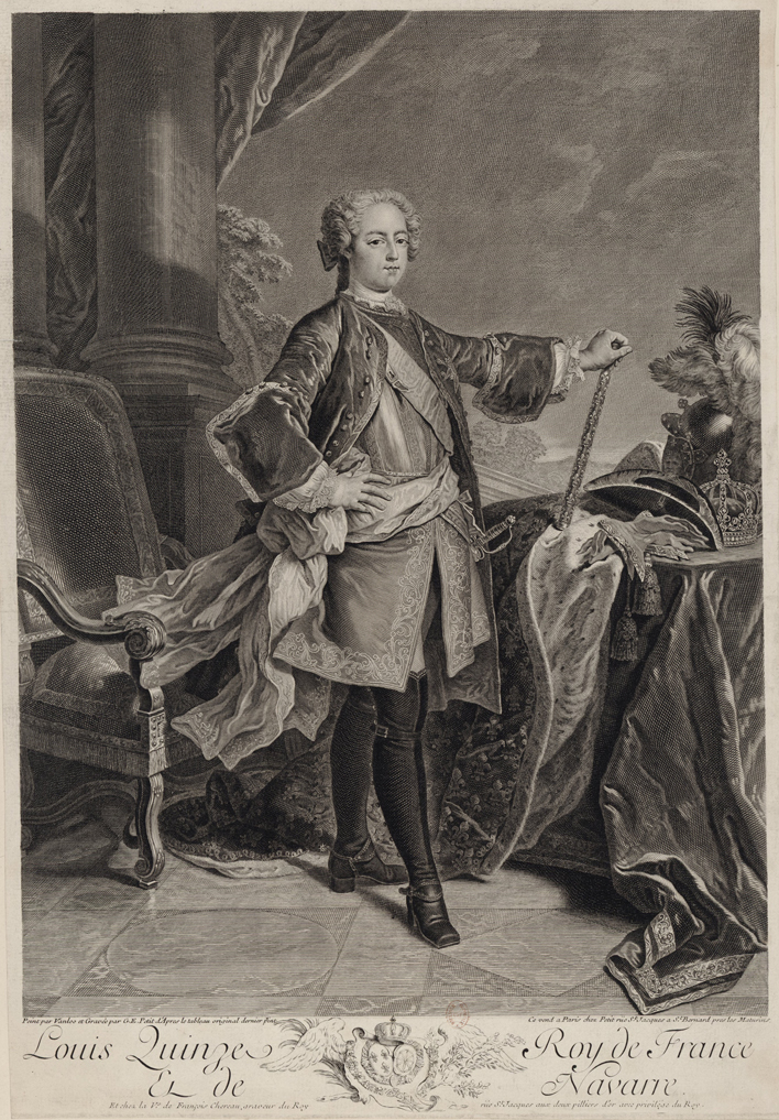G.E. Petit, Portret młodego Ludwika XV, według Jean-Baptiste Van Loo
